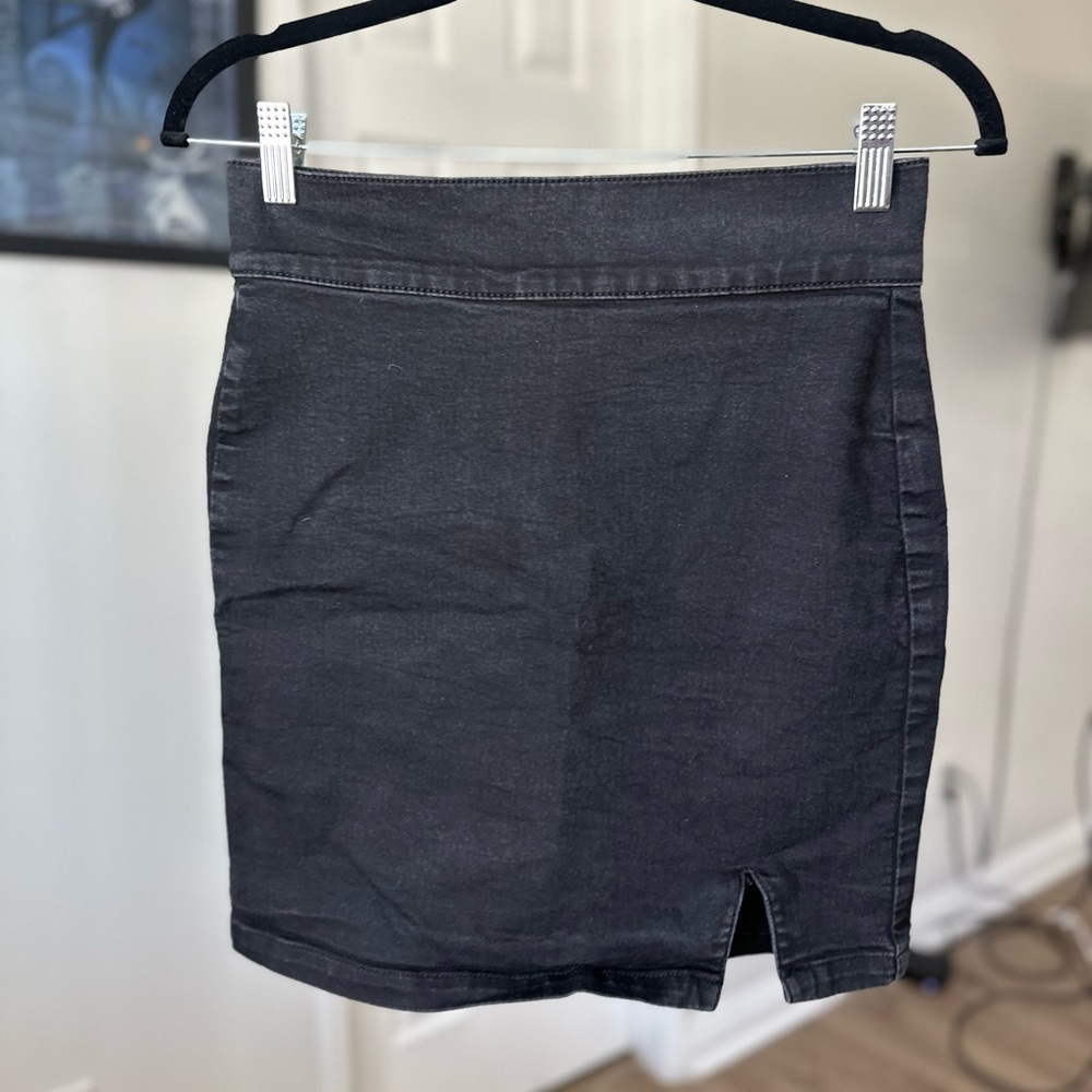 Topshop Black High Waisted Skirt